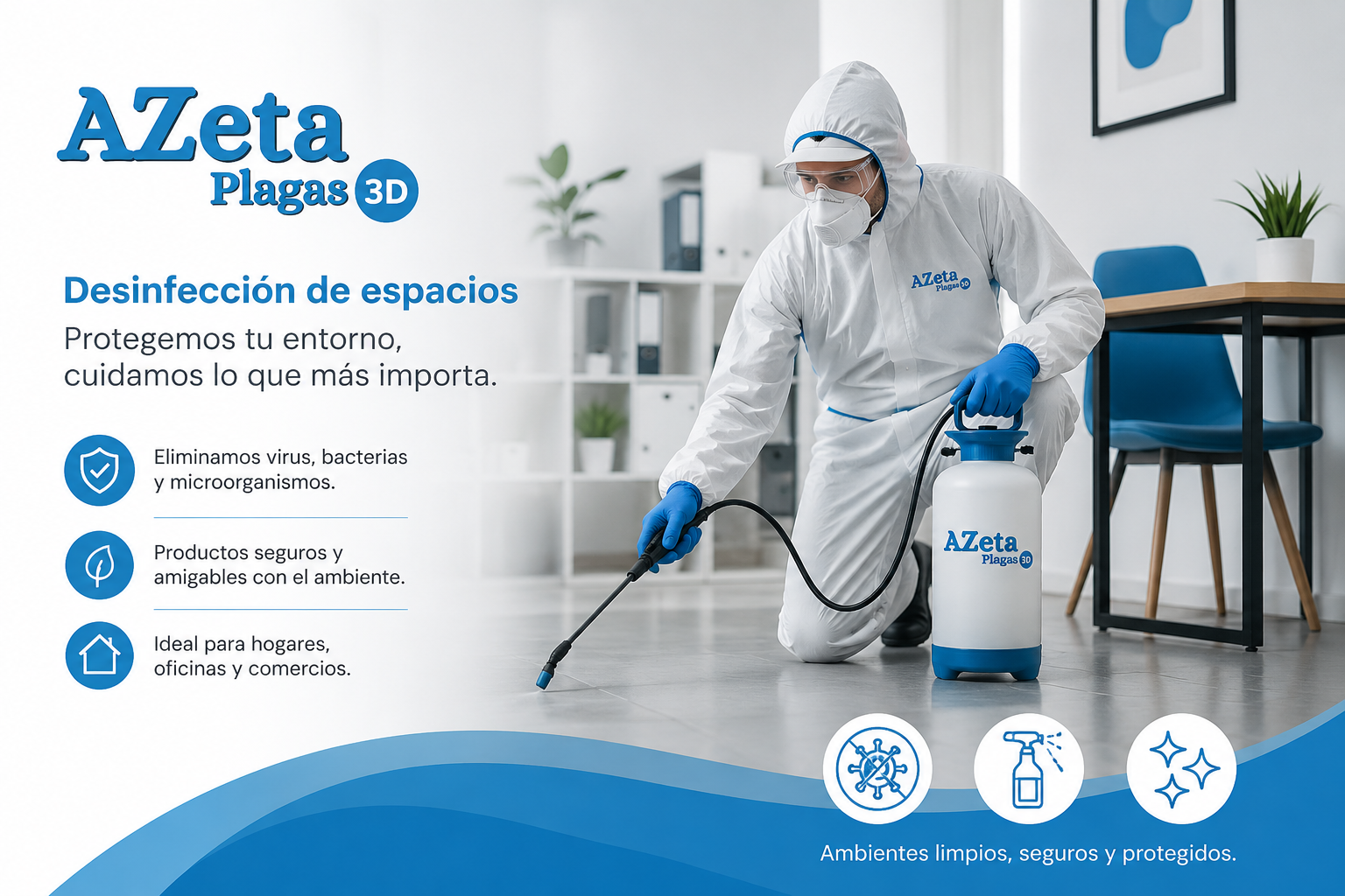 Desinfección de espacios